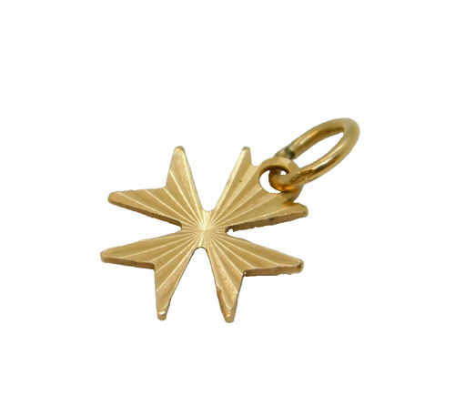 9ct yellow gold maltese cross - 9ct,