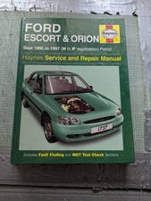 Ford Escort Mk5, Mk5b, Mk6 & Orion (Petrol) Haynes Workshop Manual 1990-1997