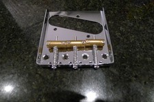 Telecaster Bridge Assembly Vintage Brass and Chrome OEM