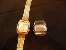 Two vintage quartz Watches in unknown condition Shivas & Timex For parts or repa