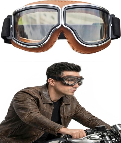Vintage biker goggles fits - goggles,