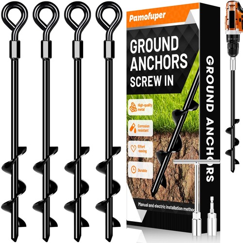 Ground anchors screw heavy - in,,