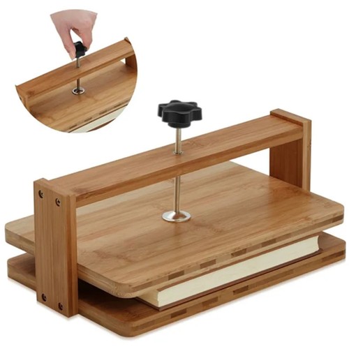 Wood book press hand tool - wood,