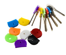 4 x HOUSE KEY COLOURED CAP