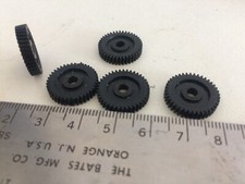 5X HORNBY BLACK NYLON MOTOR MAIN POWER COG GEARS MOST STEAM LOCOS 16.5MM dia