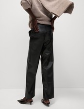 Marks & Spencer Womens Black Straight Trousers - M&S
