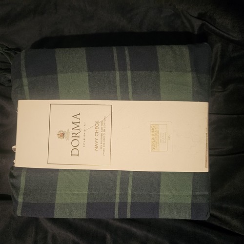Dorma navy check super - check,