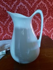 LARGE WHITE ANTIQUE PITCHER