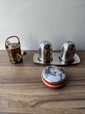 Joblot Collectibles Stainless Steel Cruet Set Metal Watering Can & Pot Bundle 