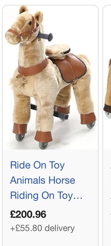 Ride toy horse plastic - ,