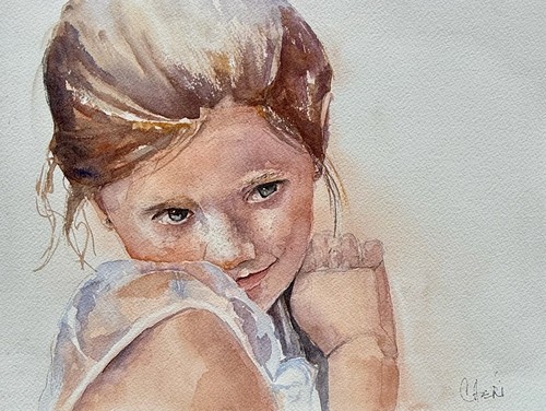 Original signed watercolor - original,