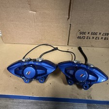 BMW 3 SERIES F30 2016 2.0 DIESEL REAR BRAKE CALIPERS PAIR BLUE 34216799461