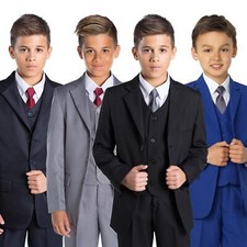 Boys suits, Black suit, Grey