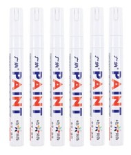 6/24X White Paint Pen Permanent Oil Based Car Tyre Tire Metal Marker Waterproof