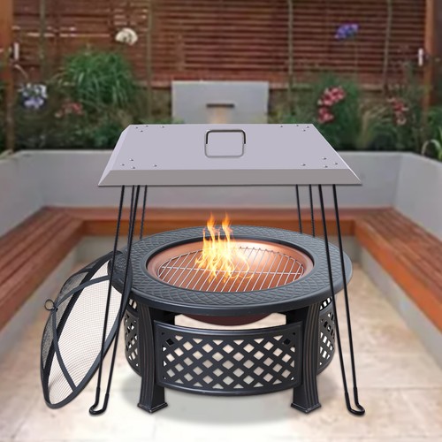 Portable square fire - portable,