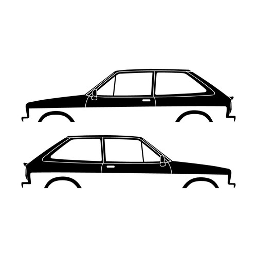 Set car decal stickers - set,