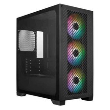Cooler Master Elite 301 Gaming Case w/ Glass Side, Micro ATX, 3x ARGB Fans, PSU