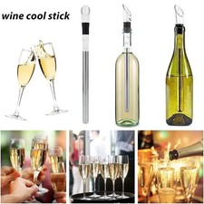 Wine Bottle Chiller Stick Stainless Steel Rod Ice Cooling Cooler Pourer Spout UK