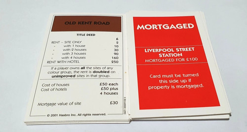 Full set monopoly deed - 28,