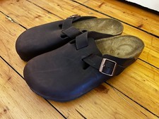 Birkenstock Boston Clogs Oiled Leather Size UK 8 / EU 42