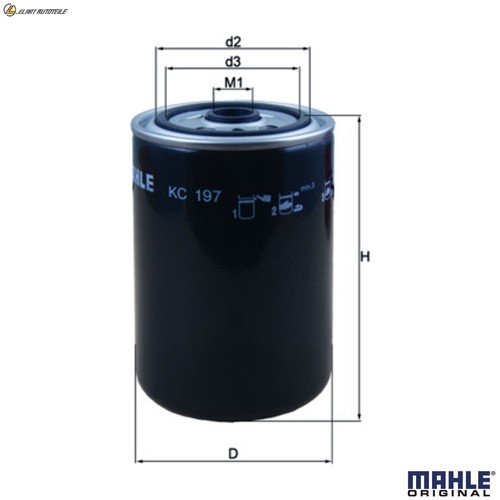 Fuel filter 197 for - fuel, kc