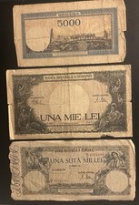 Set of 3 banknotes Romania
