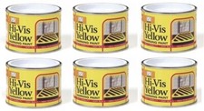 6 x Tins Of Hi-Vis Yellow