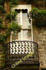 Photo 12x8 Casement window with shutters, and wrought iron balcony Eckingt c2012