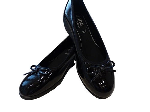 Jana soft line black patent - jana,