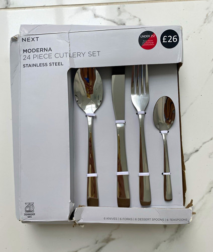 Next moderna 24pc stainless - next,