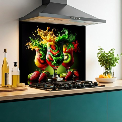 Printed glass kitchen - glass,