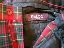 Tartan trousers relco london