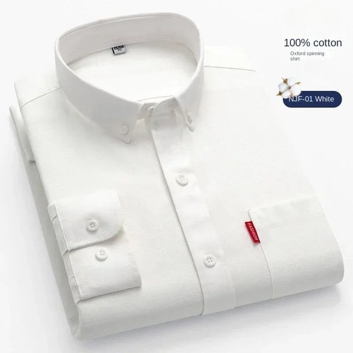 Mens cotton oxford shirt long - oxford,