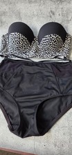 Bikini set Black Animal print New Look - Atmosphere size UK 8 with mesh details