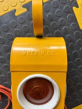 Antique Amber Roadworks Warning Lamp, converted to Electric, Wrekin CC