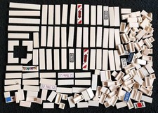 LEGO White Tiles Bundle Mixed Smooth Pieces Parts Flat Floor Joblot 1x4 1x6 2x2