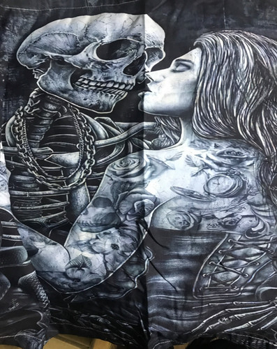 Skull gothic duvet cover - skull,