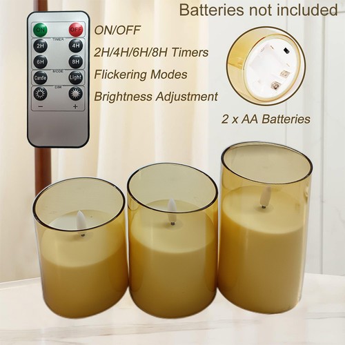 3pcs pillar candles - 3pcs, with
