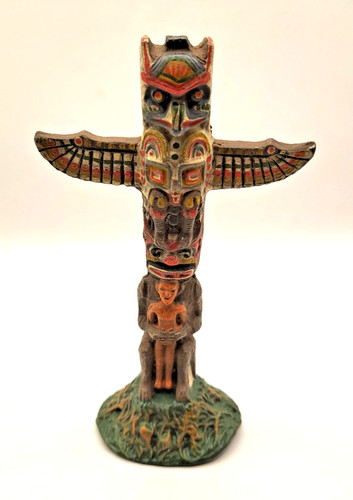 Elastolin indian totem pole - indian,