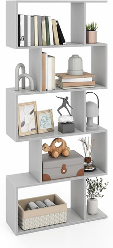 Shaped wooden bookcase 5 - wooden, 5/6