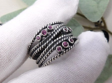 ❤️ Genuine Pandora Retired Hidden Romance Rhodolite ALE S925 Ring Size 58❤️