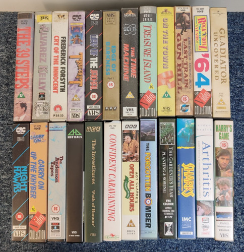 Job lot vhs - of, tapes