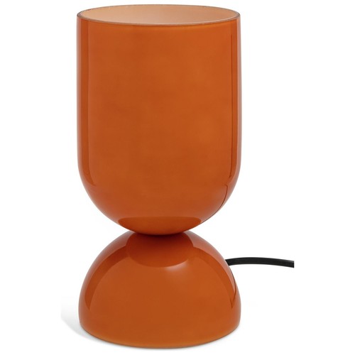 Orange glass table lamp - glass,