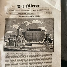 Antique Print 1823 - Patent