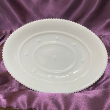 Milk Glass Textured scalloped