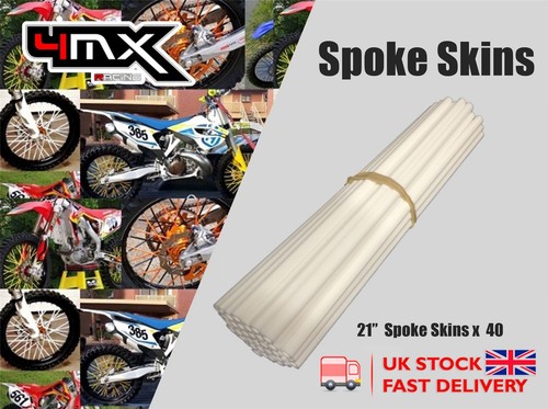 Wheel spoke protectors - protectors, white