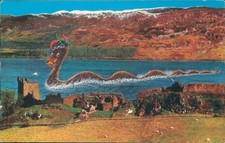 Loch ness monster at castle urquhart