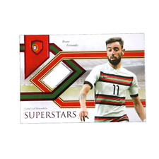 Bruno Fernandes 4/7 Match Worn Patch 2019 Man Utd 2021 Futera Unique Superstars