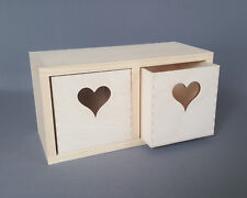Wooden Heart Box Memory