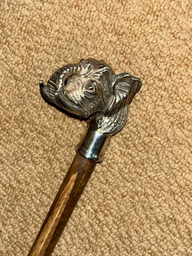 Vintage oak walking - walking, cane